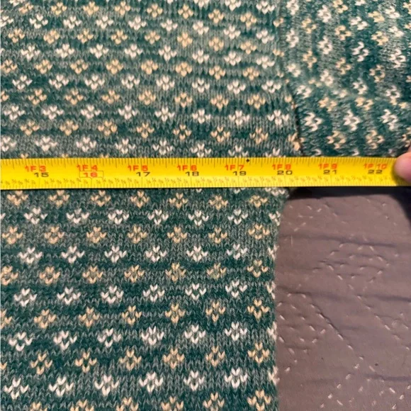 ✨ Mak B Fair Isle Button Down Cardigan Rustic Cottage Sweater Size M - Picture 5 of 7